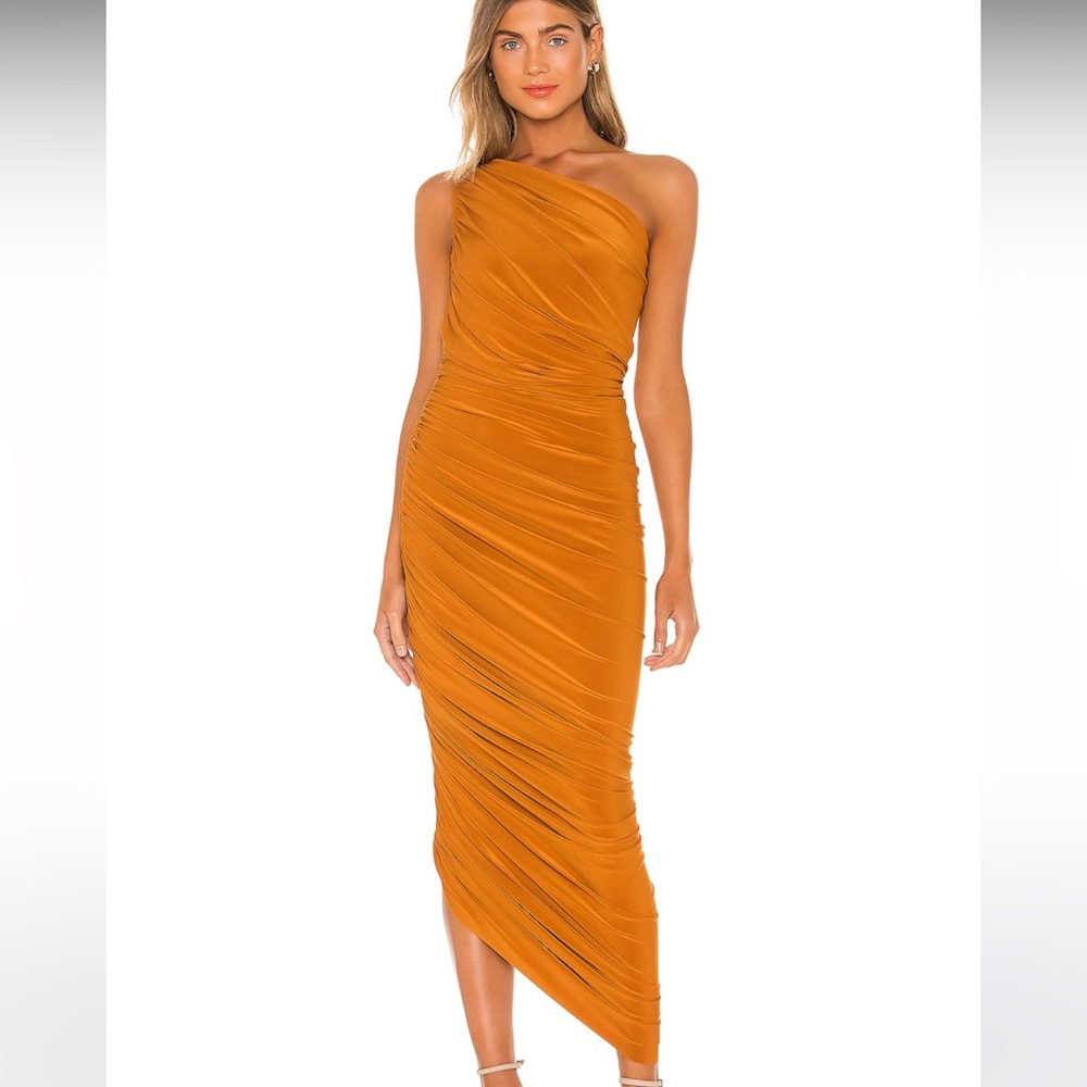Diana Gown in Bronze / Norma Kamali / Size M